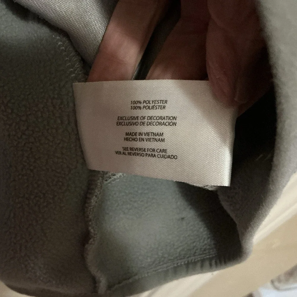 Eddie‎ Bauer 1/4 Snap Sweater Fleece Pull Over Heather/Gray XL